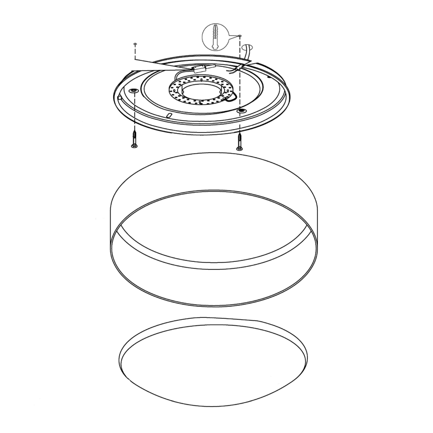 Eglo - LED stropní svítidlo LED/12W/230V