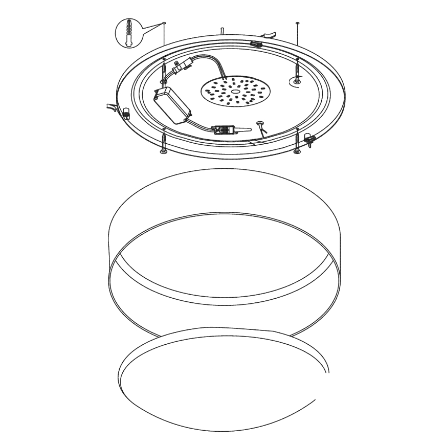 Eglo - LED stropní svítidlo LED/24W/230V