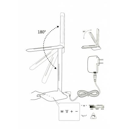 Eglo 93966 -  Stolní lampa CAUPO LED/2.9W/230V