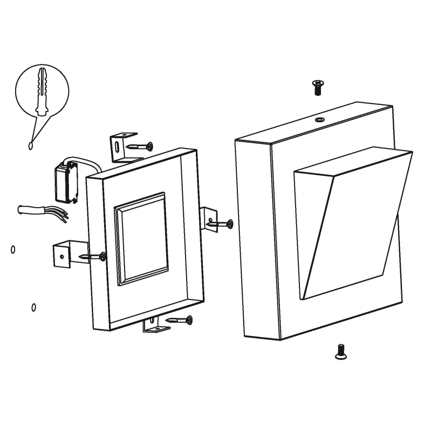 Eglo 94114 - LED venkovní osvětlení GALARY 1 LED/3,7W/230V IP44