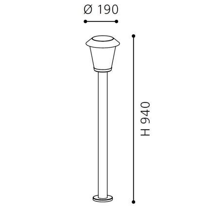 Eglo 94217 - LED Venkovní lampa PATERNO 1xLED/3,7W/230V IP44