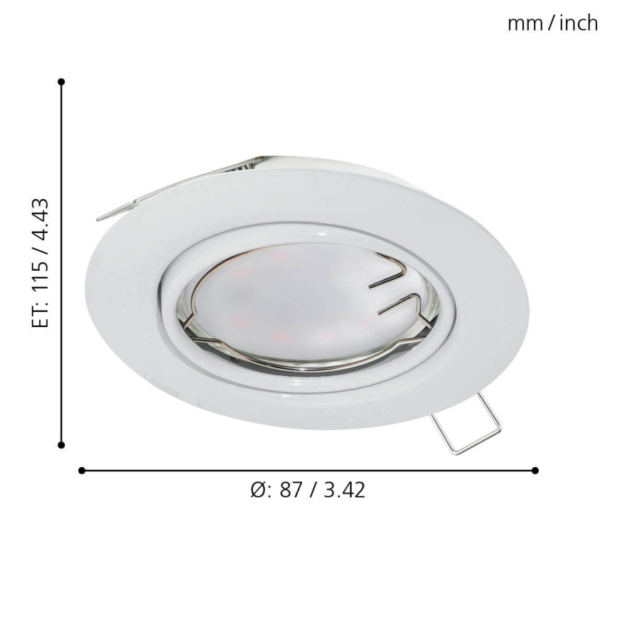 Eglo - LED Podhledové svítidlo 1xGU10-LED/5W/230V