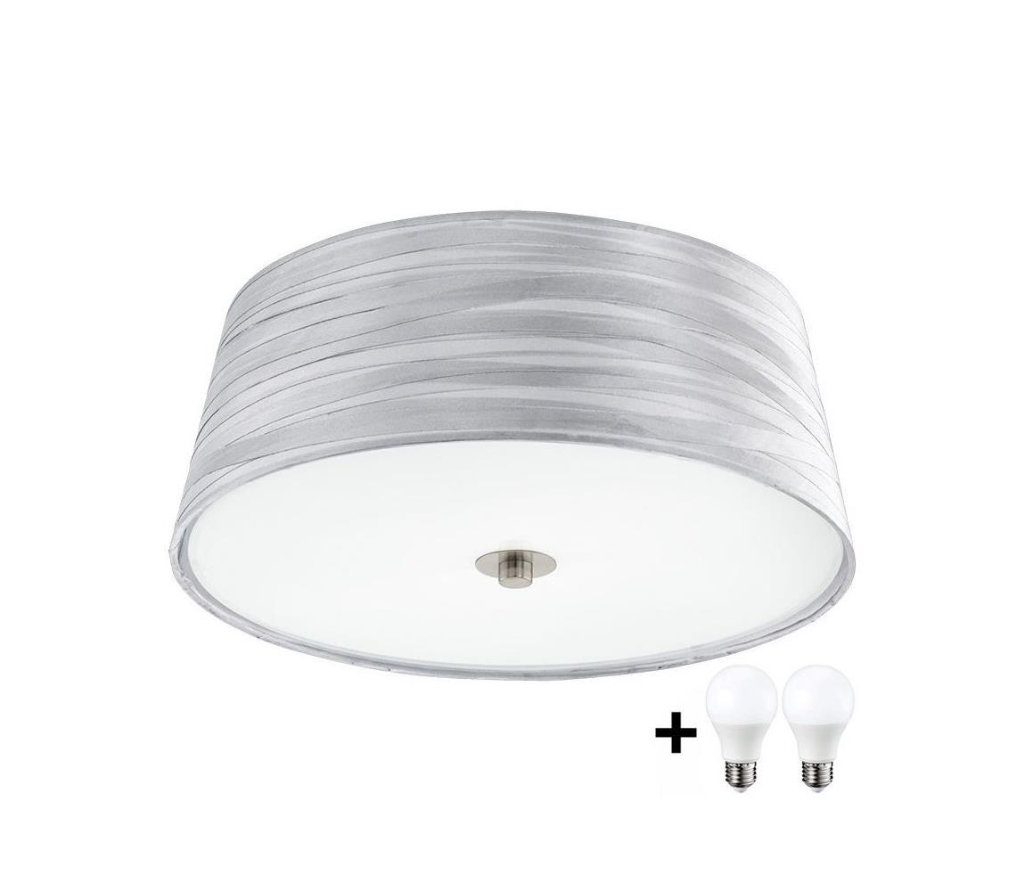 Eglo Eglo 94306- LED Stropní svítidlo FONSEA 1 2xE27/9W/230V stříbrná