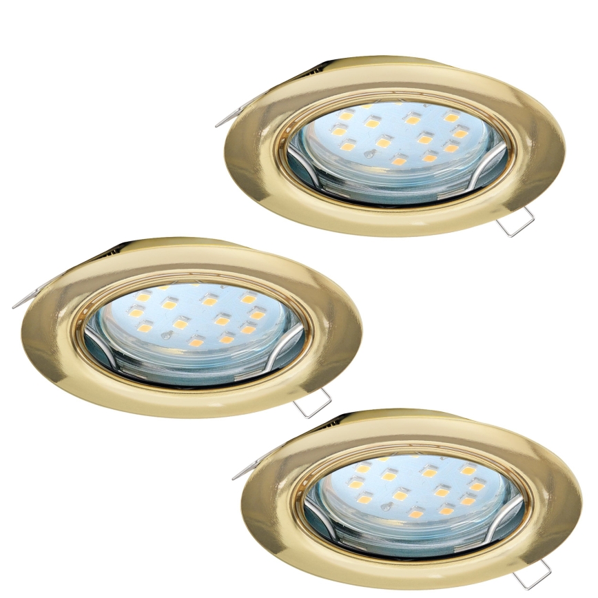 Eglo - SADA 3x LED Podhledové svítidlo PENETO 3xGU10-LED/3W/230V