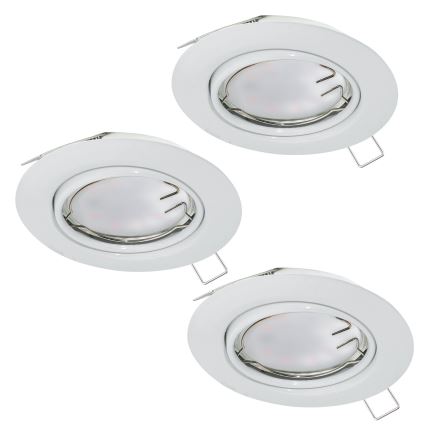 Eglo - SADA 3x LED Podhledové svítidlo PENETO 3xGU10-LED/5W/230V