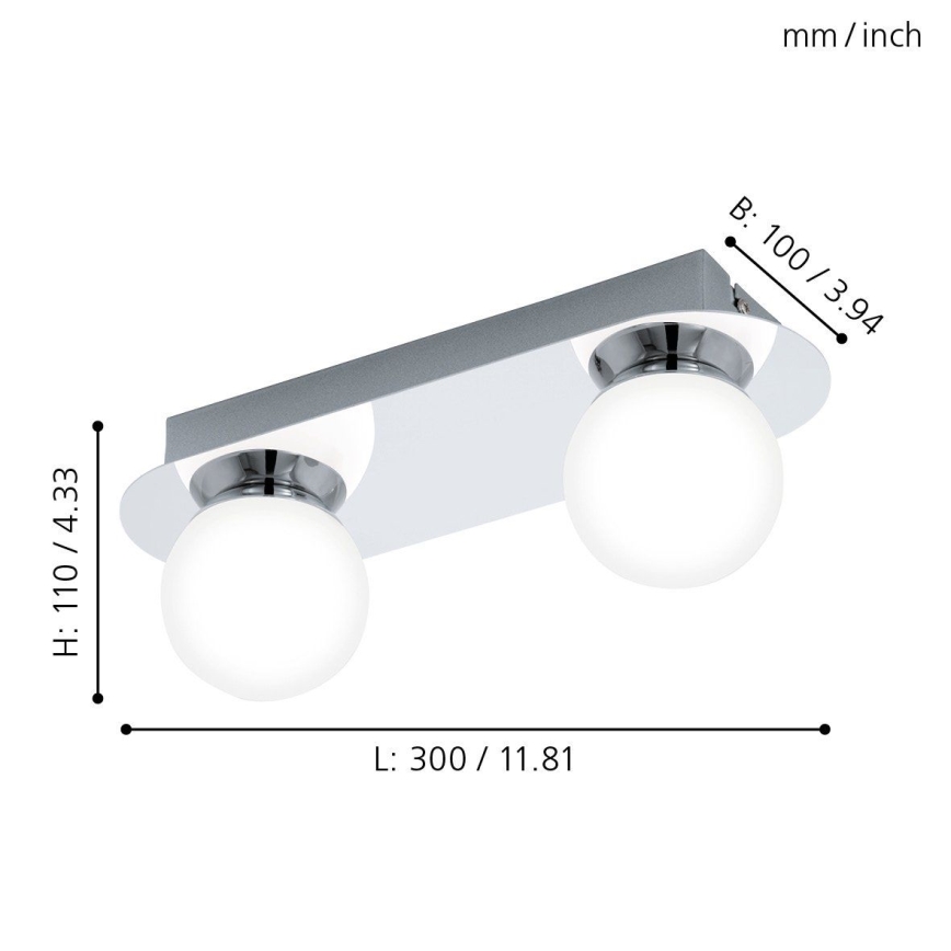 Eglo - LED koupelnové svítidlo 2xLED/3,3W/230V IP44