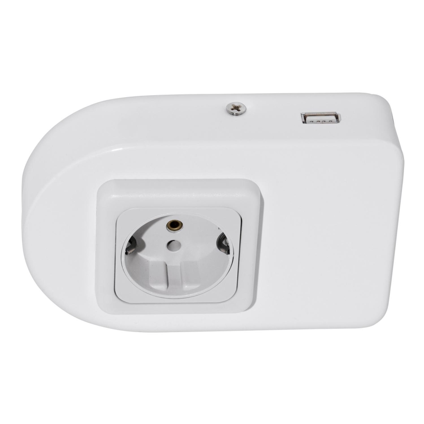 Eglo 94663 - Podlinková zásuvka SCHUKO vč. USB TAXANO