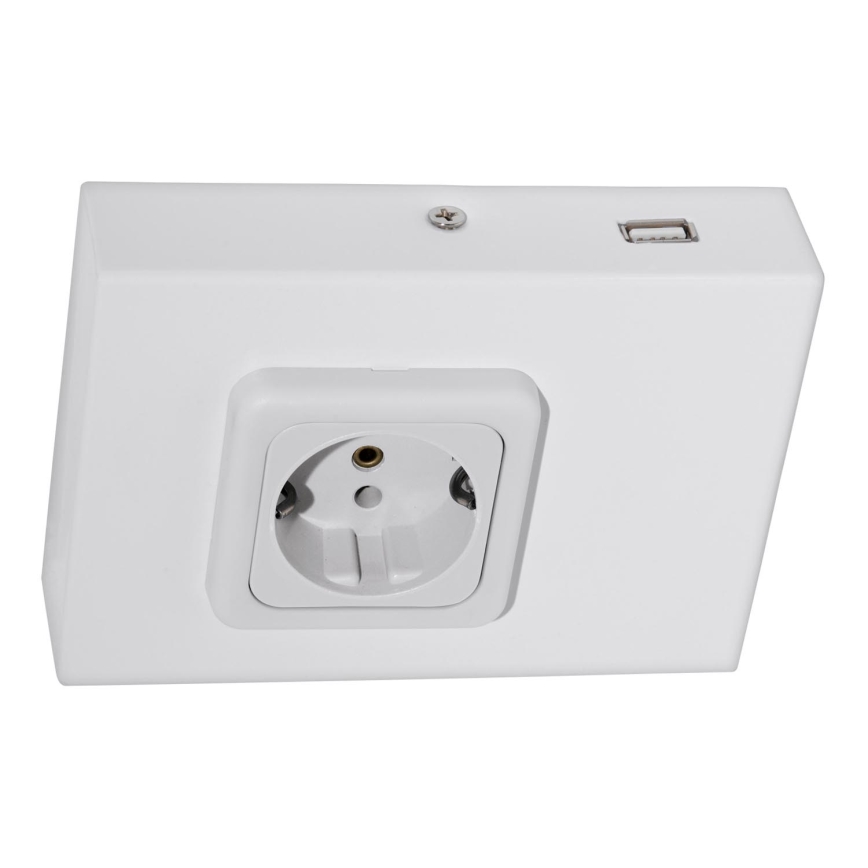Eglo 94665 - Podlinková zásuvka SCHUKO vč. USB TAXANO