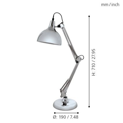 Eglo - Stolní lampa 1xE27/40W/230V