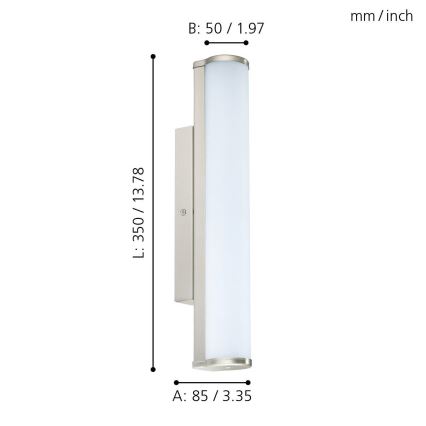 Eglo - LED koupelnové svítidlo LED/8W/230V IP44