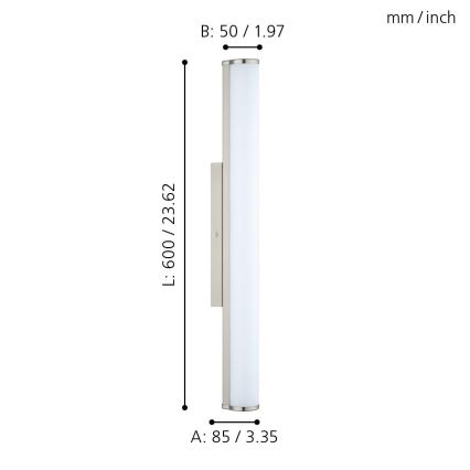 Eglo - LED koupelnové svítidlo 1xLED/16W/230V IP44