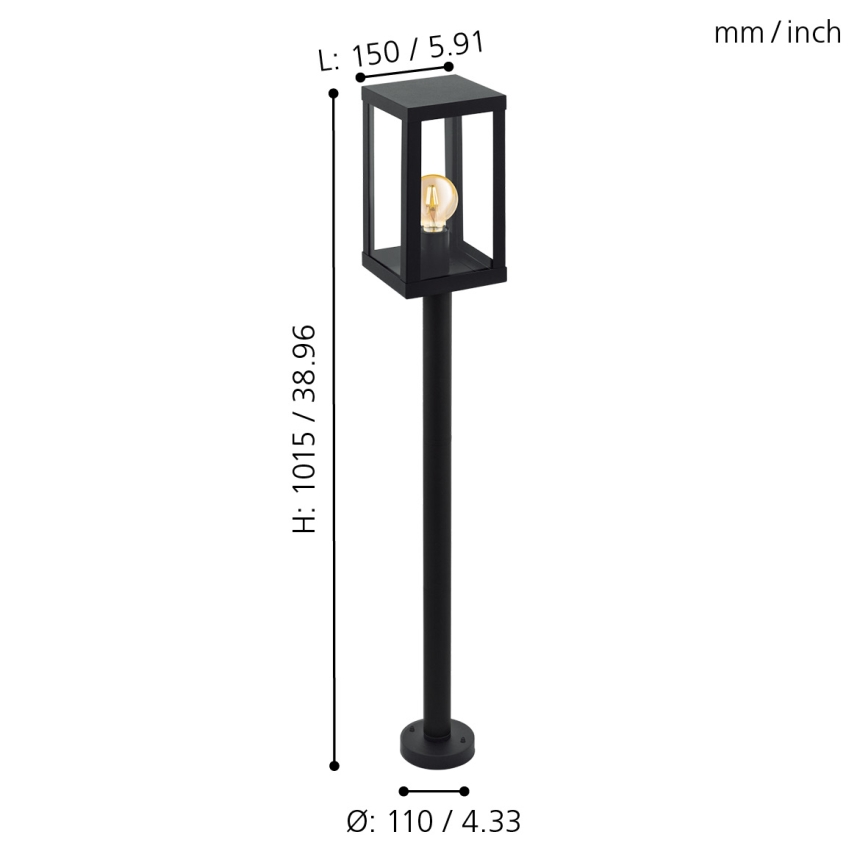 Eglo - Venkovní svítidlo 1xE27/60W/230V IP44
