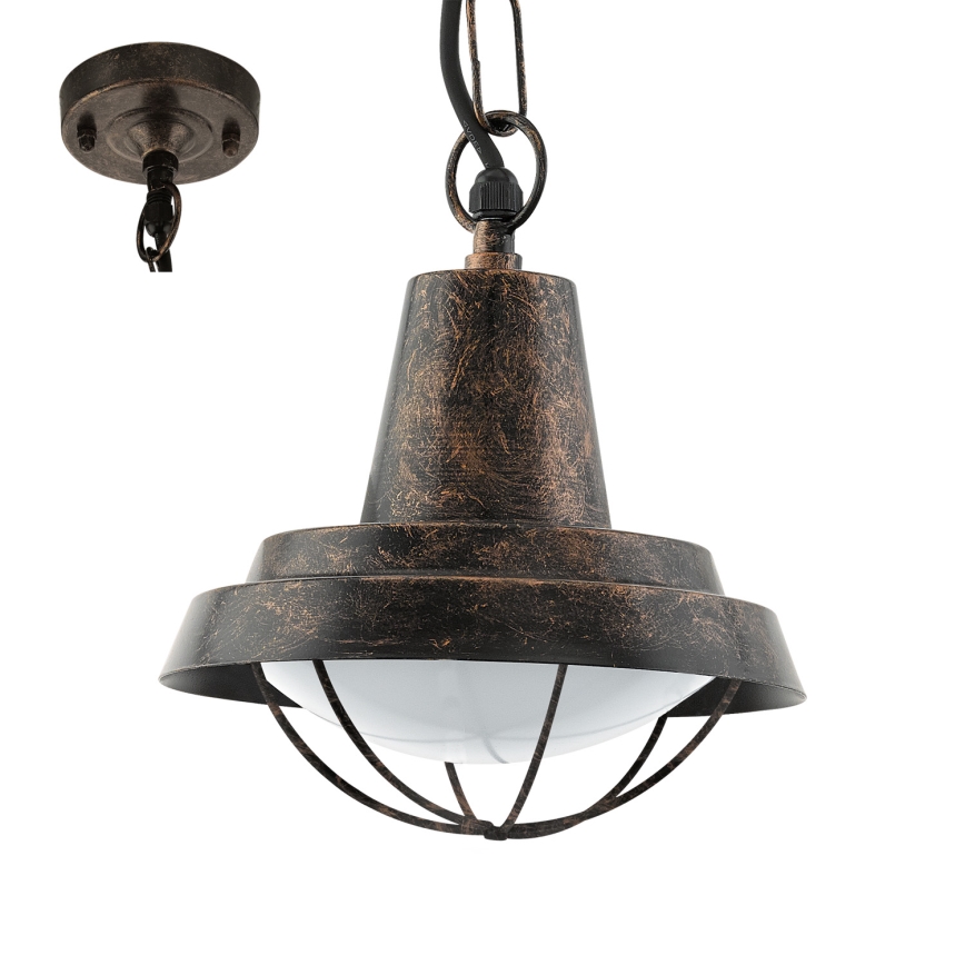 Eglo 94837 - LED Venkovní lustr COLINDRES 1xE27/9W/230V IP44