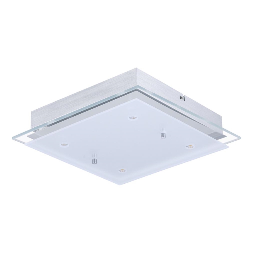 Eglo Fres 2 Lampada Da Soffitto Moderna, Cromata E Trasparente, Con LED Inclusi, Larghezza 25 Cm - 3