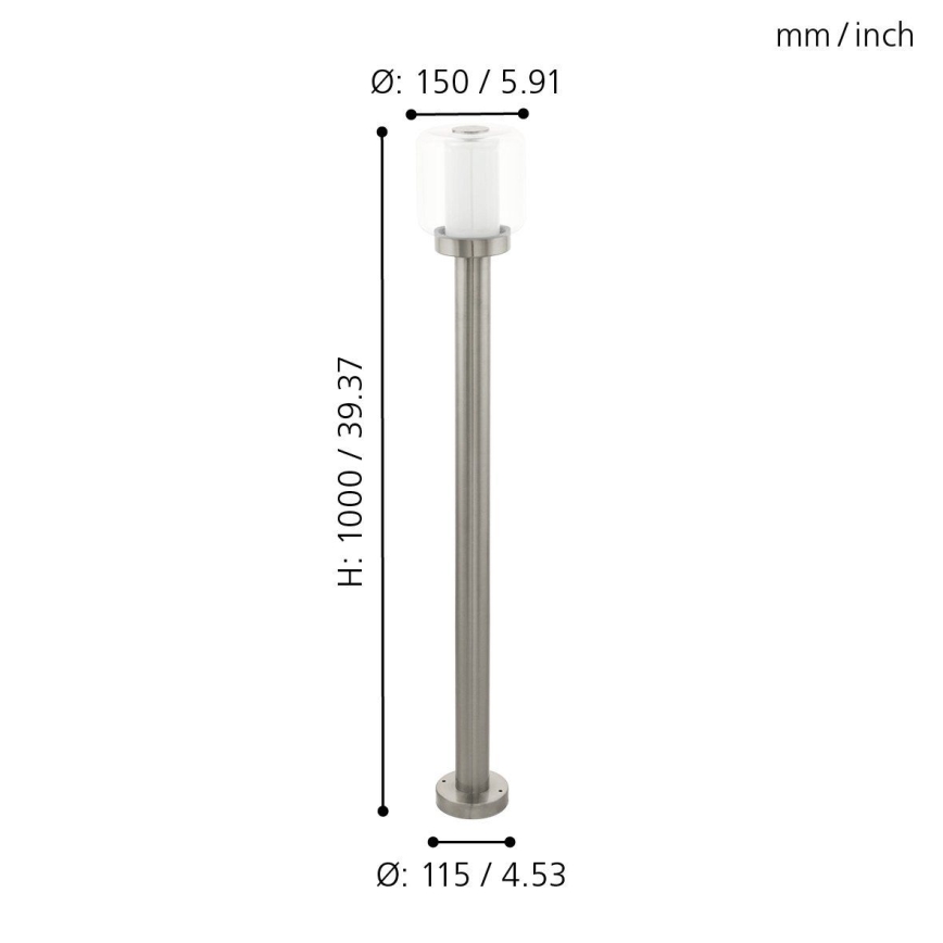Eglo 95019 - Venkovní lampa POLIENTO 1xE27/40W IP44
