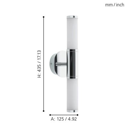 Eglo - LED koupelnové svítidlo 2xLED/4,5W/230V IP44