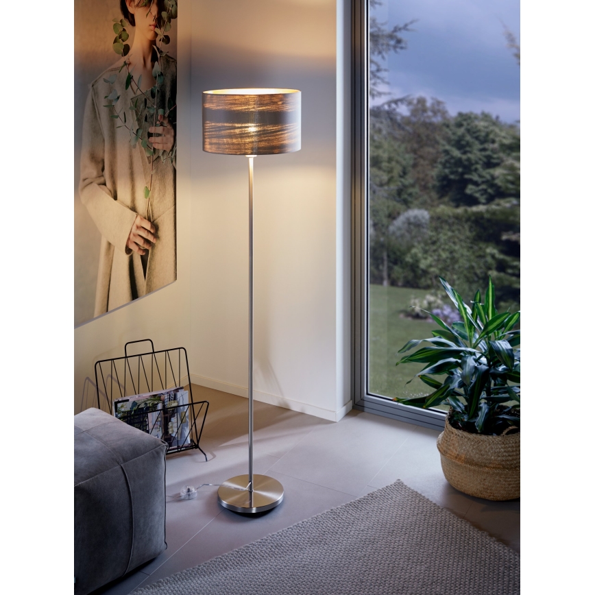 Eglo - Stojací lampa 1xE27/60W/230V taupe