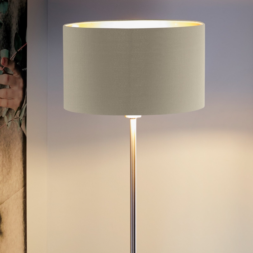 Eglo - Stojací lampa 1xE27/60W/230V taupe