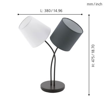 Eglo - Stolní lampa 2xE14/40W/230V
