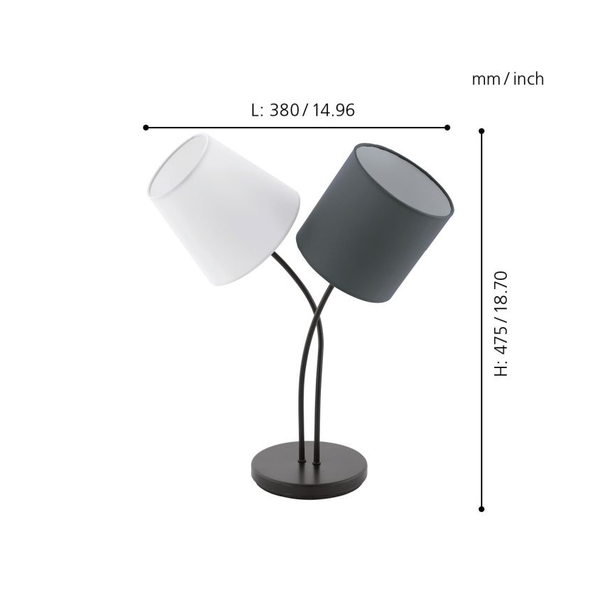 Eglo - Stolní lampa 2xE14/40W/230V