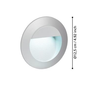 Eglo - LED Venkovní orientační svítidlo 1xLED/2,5W/230V IP65