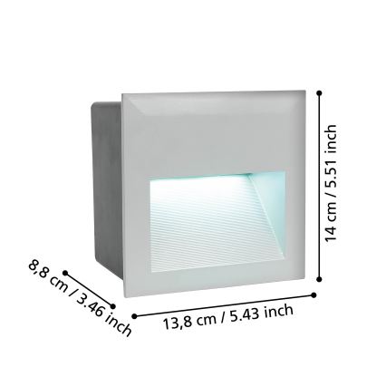 Eglo - LED Venkovní orientační svítidlo LED/3,7W/230V IP65