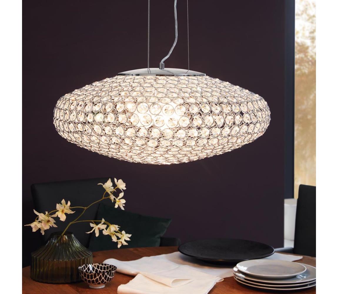Eglo Eglo 95287 - Křišťálový lustr CLEMENTE 3xE27/60W/230V EG95287