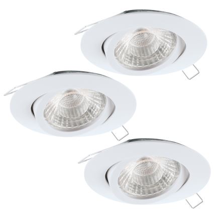 Eglo - SADA 3x LED podhledové svítidlo TEDO 3xGU10-LED/5W/230V