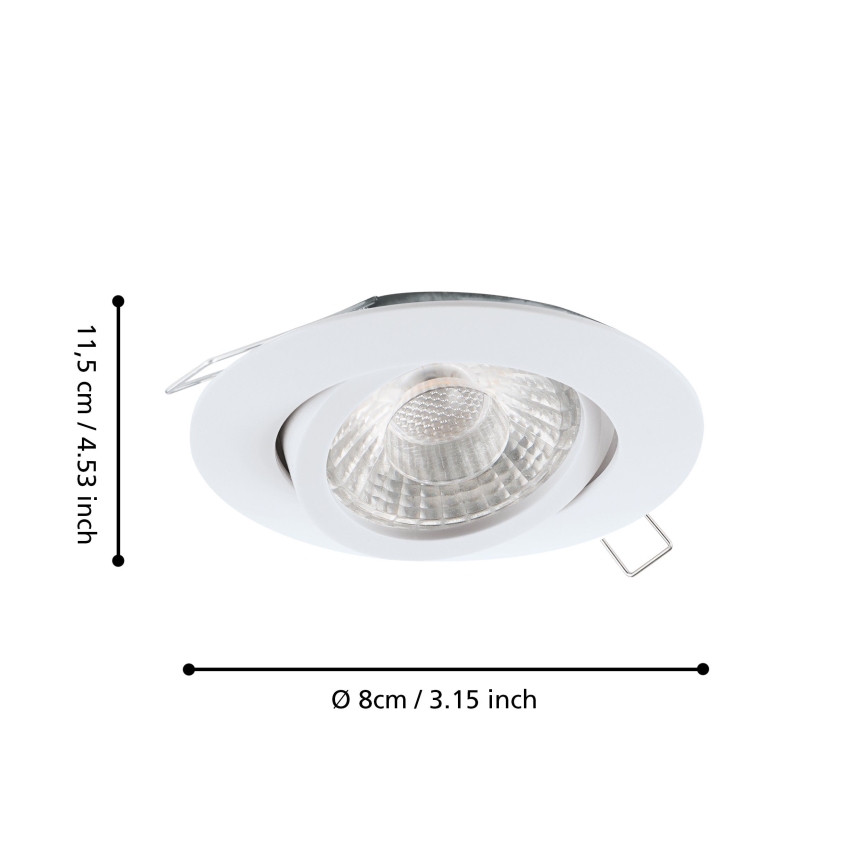 Eglo - SADA 3x LED podhledové svítidlo TEDO 3xGU10-LED/5W/230V
