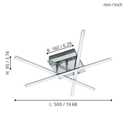 Eglo - LED stropní svítidlo LED/13,2W/230V