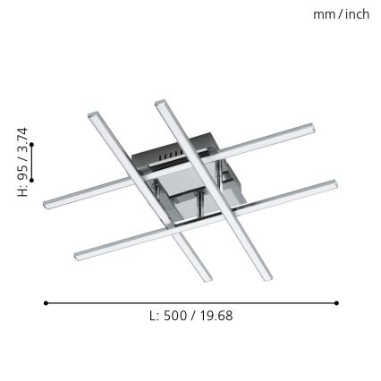 Eglo - LED stropní svítidlo LED/24W/230V