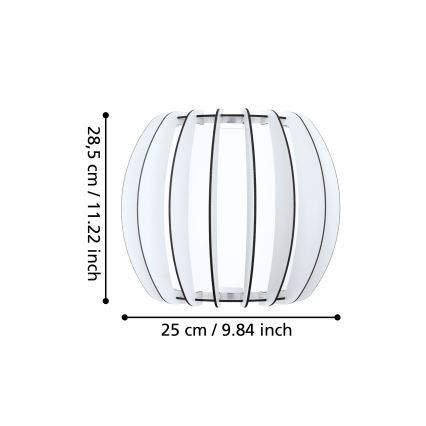 Eglo - Nástěnné svítidlo 1xE27/60W/230V