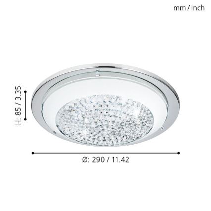 Eglo 95639 - LED Stropní svítidlo ACOLLA 3xLED/3,6W/230V