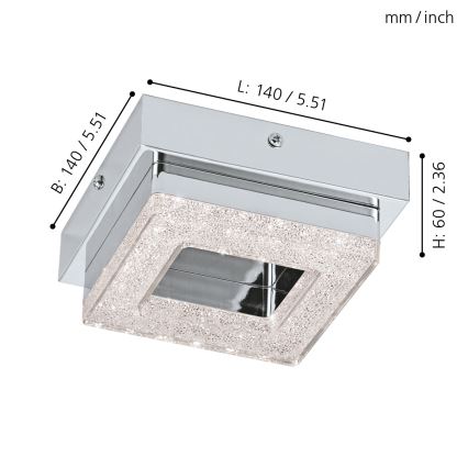 Eglo - LED Stropní svítidlo 1xLED/4W/230V