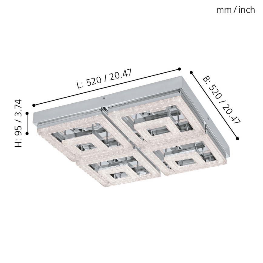 Eglo - LED Stropní svítidlo LED/48W/230V