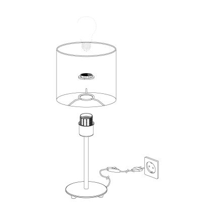 Eglo - Stolní lampa 1xE14/40W/230V