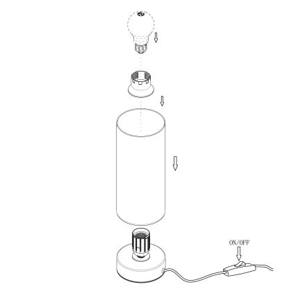 Eglo - Stolní lampa 1xE27/60W/230V