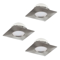 Eglo 95803 - SADA 3x LED podhledové svítidlo PINEDA 3xLED/6W/230V