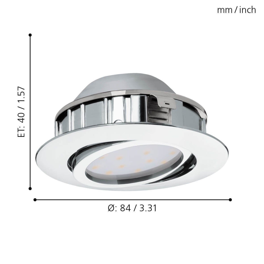 Eglo 95855- LED podhledové svítidlo PINEDA 1xLED/5,5W/230V
