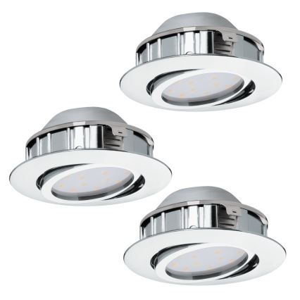 Eglo - SADA 3x LED Stmívatelné podhledové svítidlo PINEDA 1xLED/5,5W/230V
