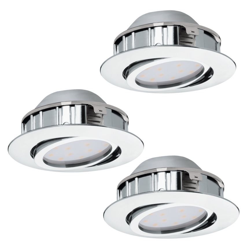 Eglo - SADA 3x LED Stmívatelné podhledové svítidlo PINEDA 1xLED/5,5W/230V