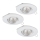 Eglo 95895 - SADA 3x LED podhledové svítidlo PENETO 1 1xGU10-LED/3W/230V