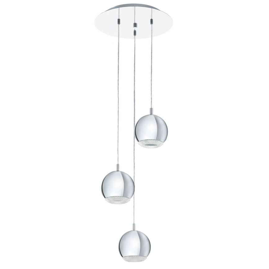 Eglo - LED Lustr 3xGU10-LED/4W/230V