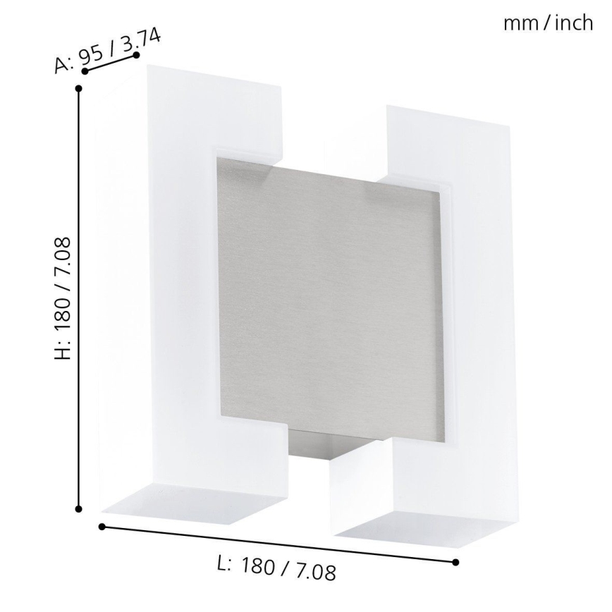 Eglo - LED Venkovní nástěnné svítidlo 2xLED/4,8W IP44