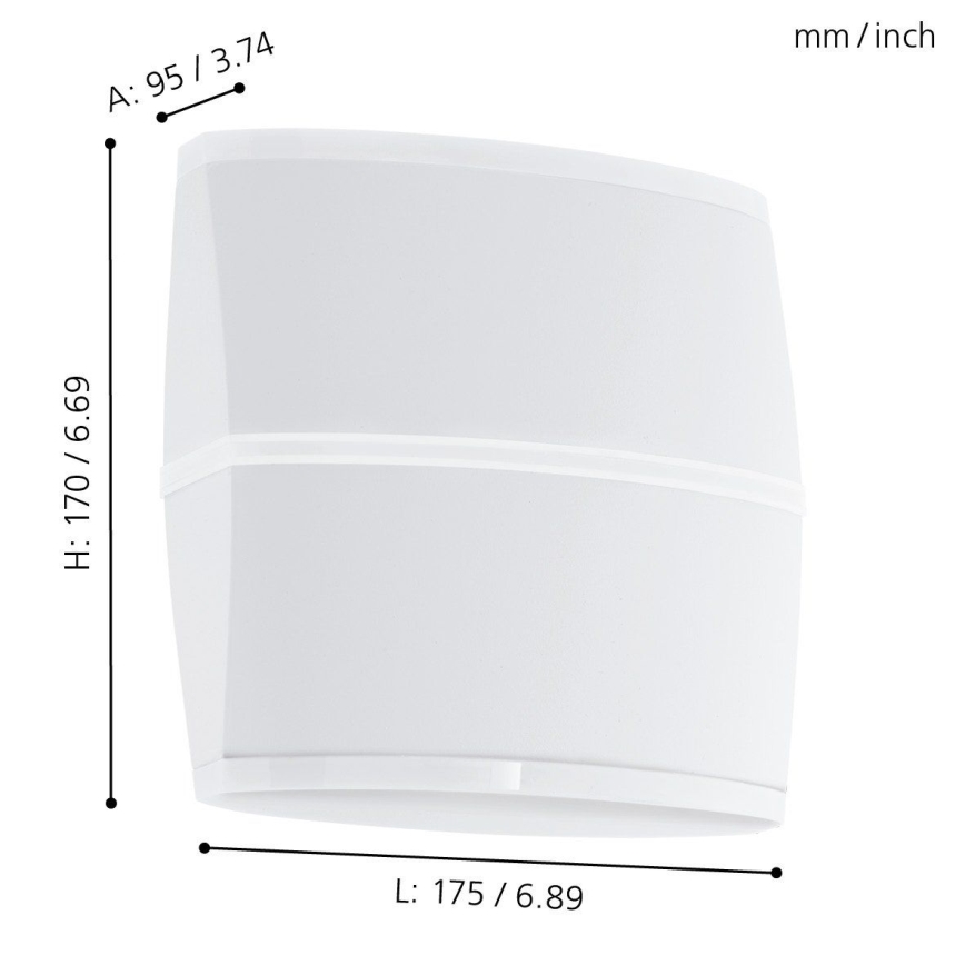 Eglo - LED Venkovní nástěnné svítidlo 2xLED/6W IP44