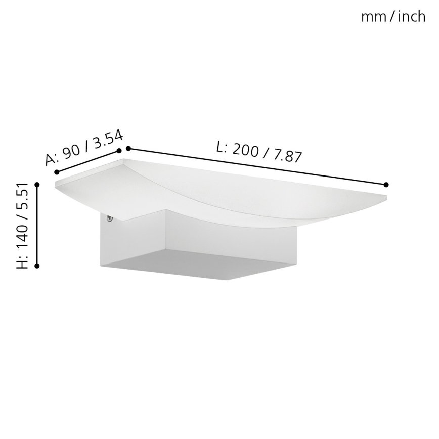 Eglo - LED nástěnné svítidlo LED/5,6W/230V