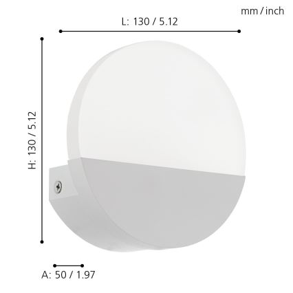 Eglo - LED nástěnné svítidlo 1xLED/4,5W/230V