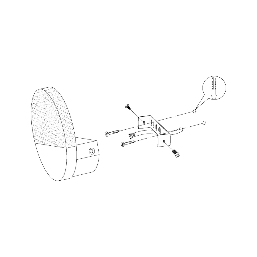 Eglo - LED nástěnné svítidlo 1xLED/4,5W/230V