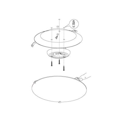 Eglo - LED stropní svítidlo LED/11W/230V