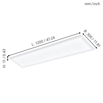 Eglo - LED Podhledový panel LED/40W/230V